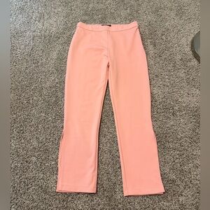 Beulah Pink Straight Leg ankle pants w/ Slits